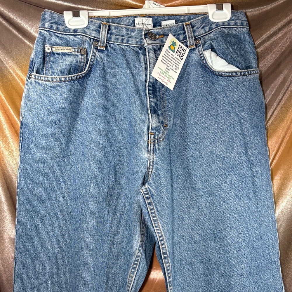 00’s Baggy Calvin Klein Jeans Relaxed Light Blue Denim Men’s Jeans E2